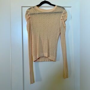 Zara cream stretchy top